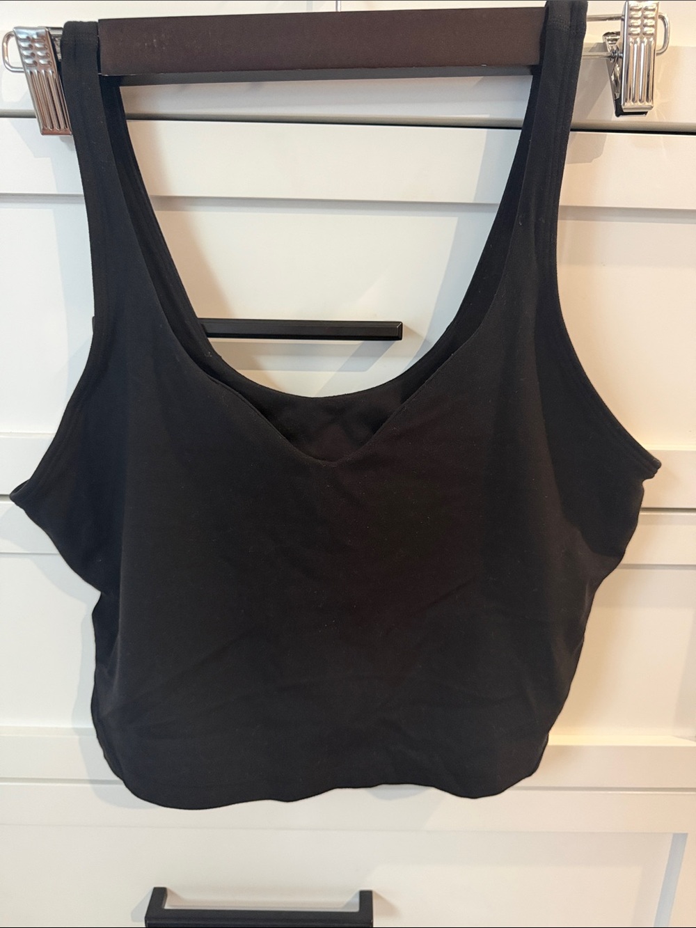 lululemon athletica Black Scoop Neck Tank